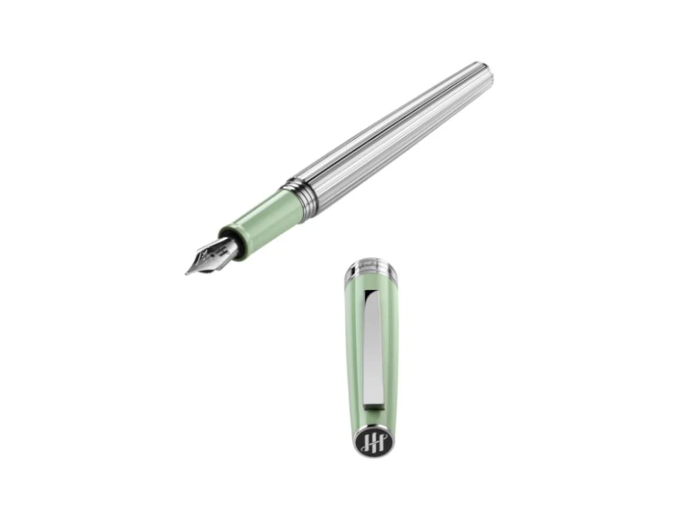 Montegrappa Armonia Duetto Neo Mint Fountain Pen, Resin, Green, ISA1M-AG - Image 5