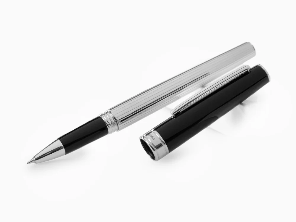 Montegrappa Armonia Duetto Rollerball pen, Steel, Black, ISA1MRAC - Image 4