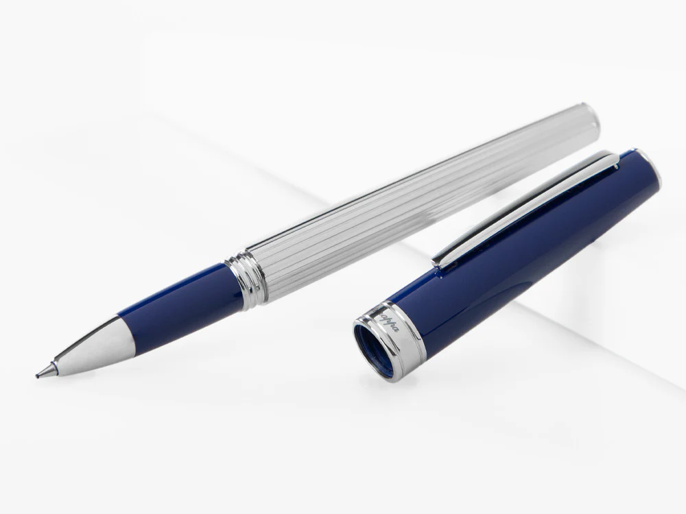 Montegrappa Armonia Duetto Rollerball pen, Steel, Blue, ISA1MRAB - Image 4