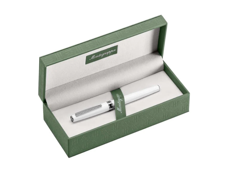 Montegrappa Armonia Frost Fountain Pen, Resin, White, ISA1R-AW - Image 7