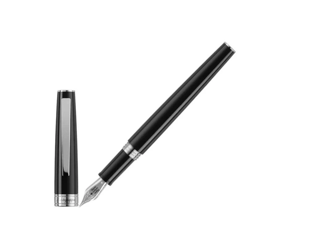 Montegrappa Armonia Mini Fountain Pen, Resin, Black, ISA2R-AC - Image 2