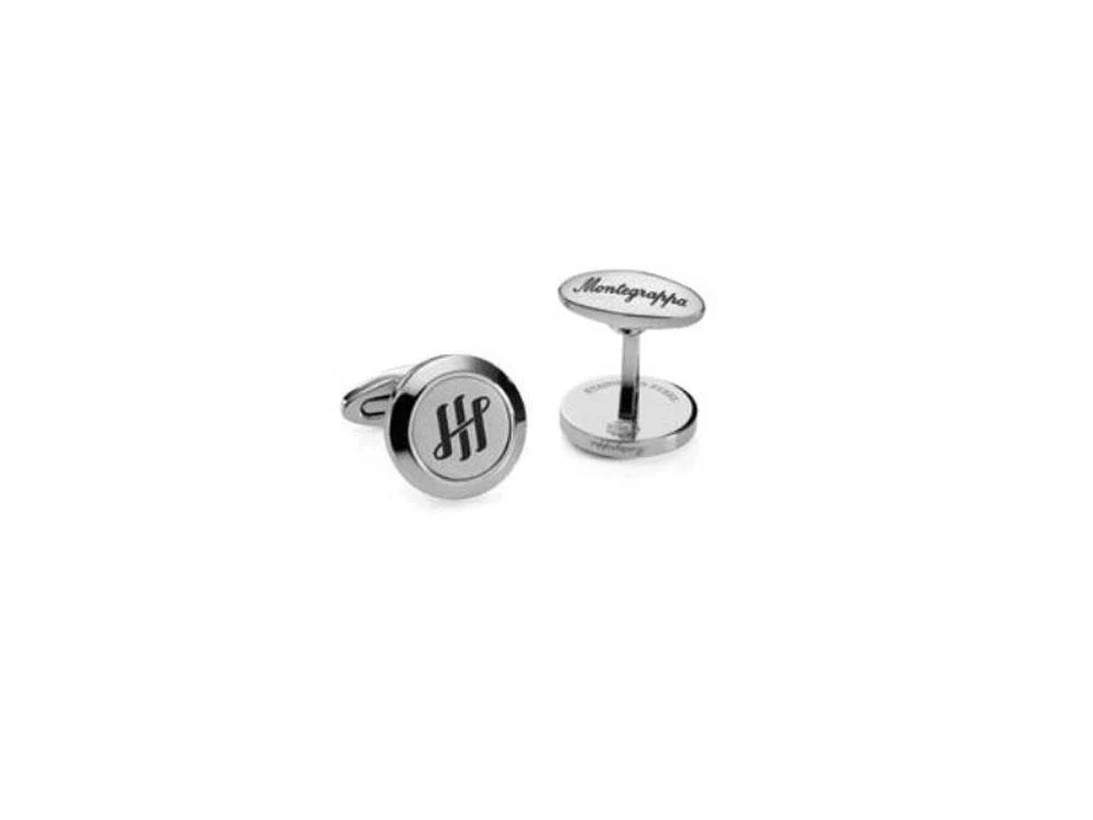 Montegrappa Classico Ambigram Cufflinks, Stainless steel, IDA1CLSS - Image 6