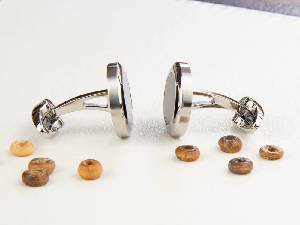 Montegrappa Classico Cufflinks, Stainless steel, IP Black, IDCCCLSB - Image 4