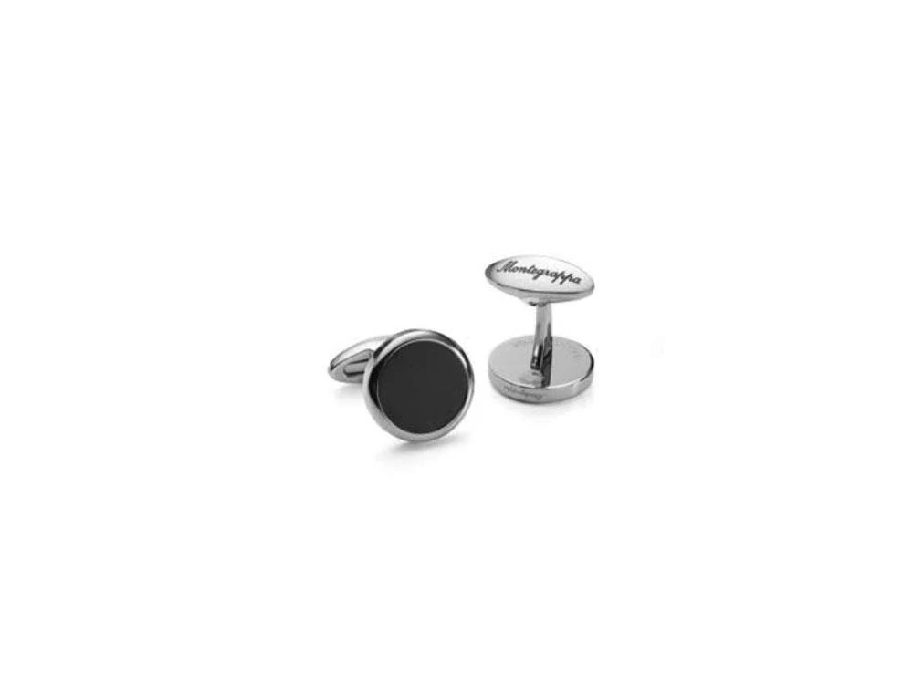 Montegrappa Classico Cufflinks, Stainless steel, IP Black, IDCCCLSB - Image 6