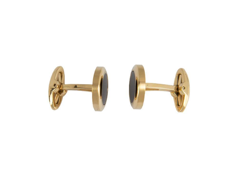Montegrappa Classico Cufflinks, Stainless steel, IP Yellow Gold, IDCCCLYB - Image 5
