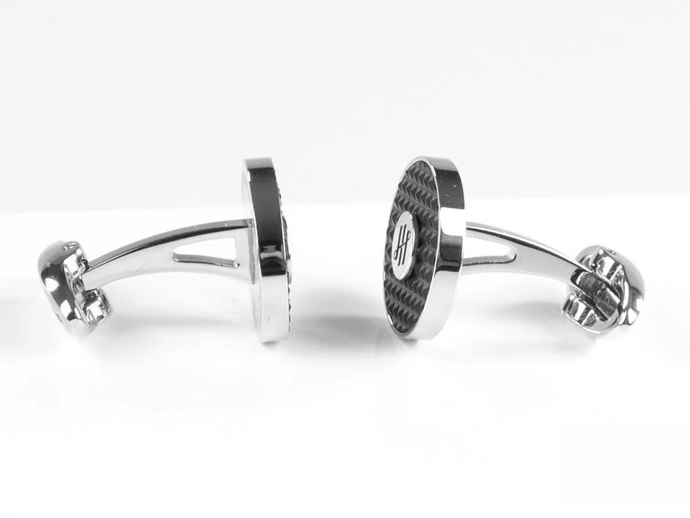 Montegrappa Clou Ambigram Cufflinks, Stainless steel. IP Black, IDA3CLSB - Image 6