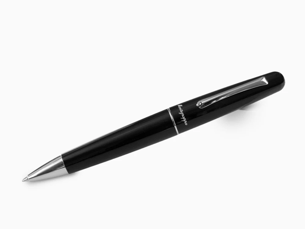 Montegrappa Elmo 01 Ballpoint pen, Black Resin, Stainless Steel, ISEORBAC - Image 2