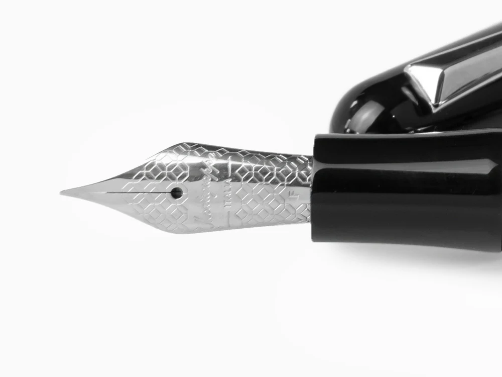 Montegrappa Elmo 01 Fountain Pen, Black Resin, ISEOR-AC - Image 5