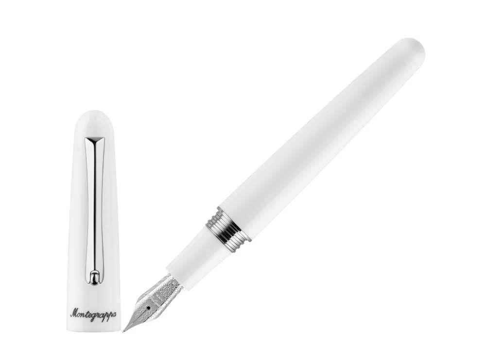 Montegrappa Elmo 01 Frost Fountain Pen, Stainless Steel, ISEOR-AW - Image 2