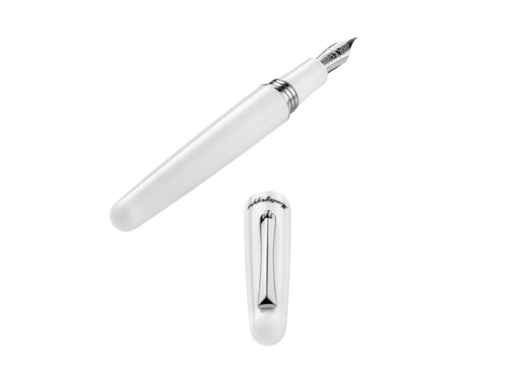 Montegrappa Elmo 01 Frost Fountain Pen, Stainless Steel, ISEOR-AW - Image 6
