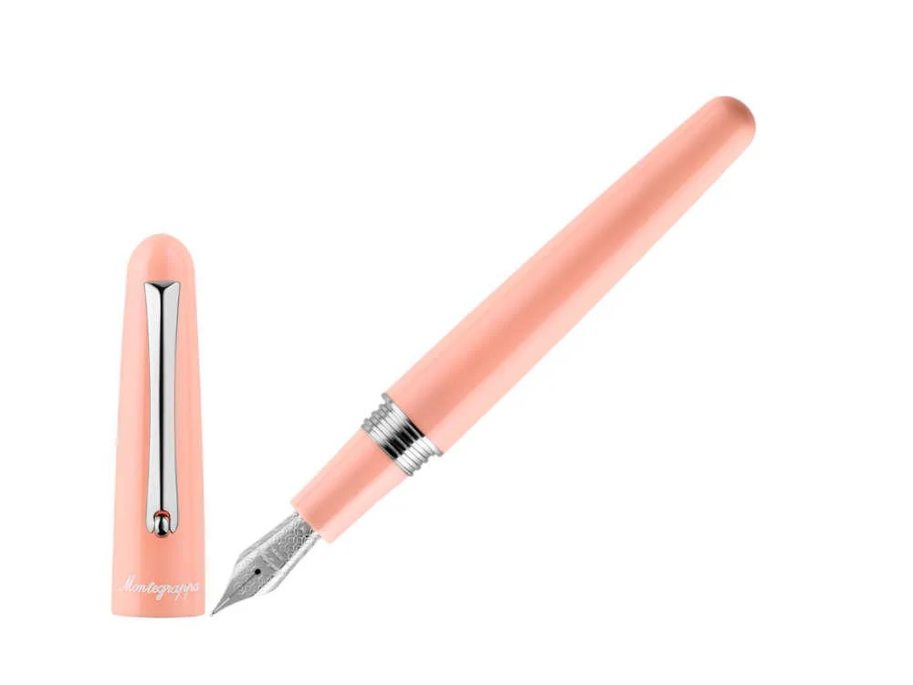 Montegrappa Elmo 01 Peach Fuzz Fountain Pen, Stainless Steel, ISEOR-AS - Image 2