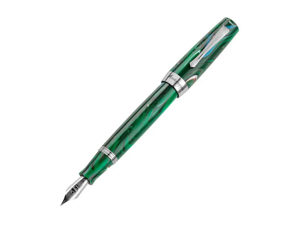 Montegrappa Elmo 02 Cortina Fountain Pen, Stainless Steel, ISE2R-AG - Image 4