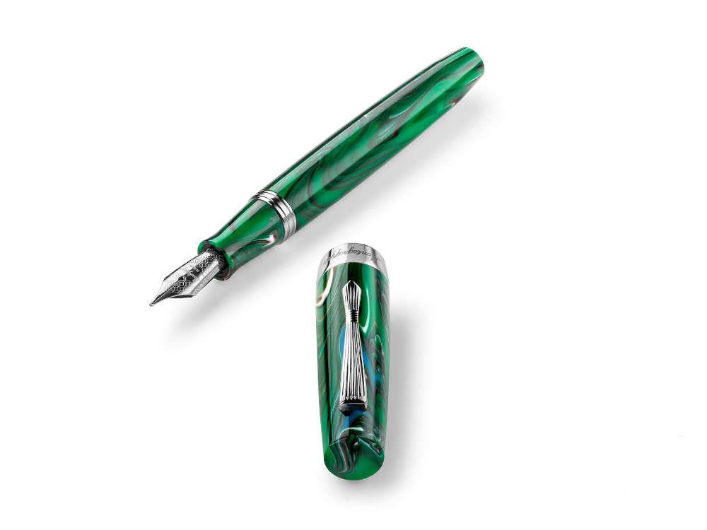 Montegrappa Elmo 02 Cortina Fountain Pen, Stainless Steel, ISE2R-AG - Image 5