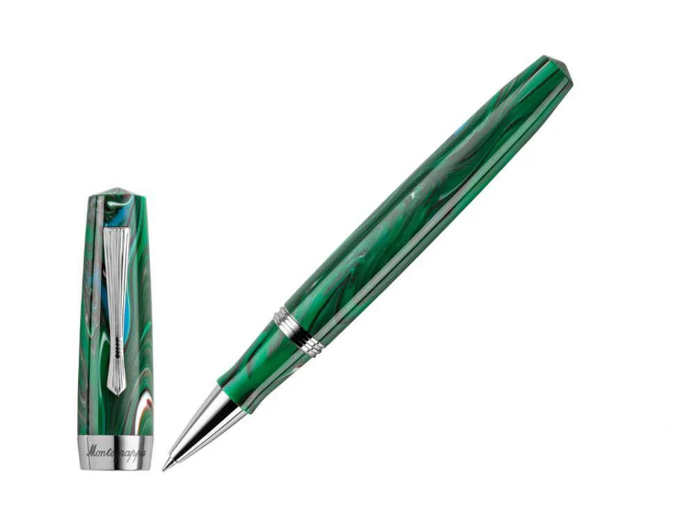 Montegrappa Elmo 02 Cortina Rollerball pen, Resin, Stainless Steel, ISE2RRAG - Image 2
