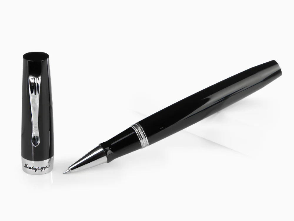 Montegrappa Elmo 02 Jet Black Rollerball pen, Resin, Stainless Steel, ISE2RRAC - Image 2