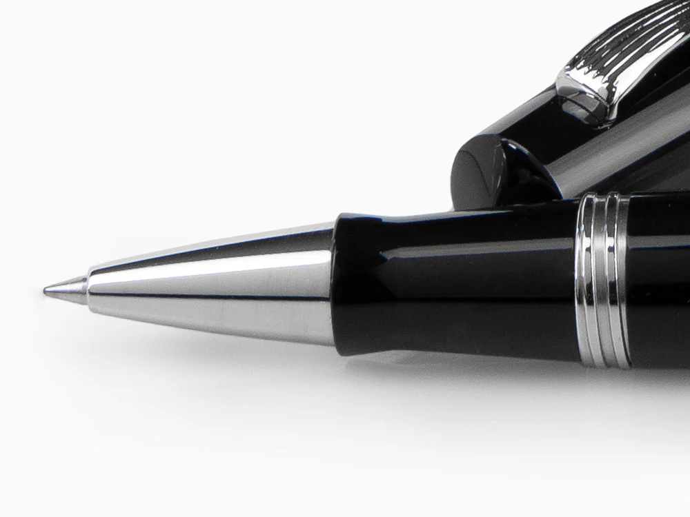 Montegrappa Elmo 02 Jet Black Rollerball pen, Resin, Stainless Steel, ISE2RRAC - Image 5