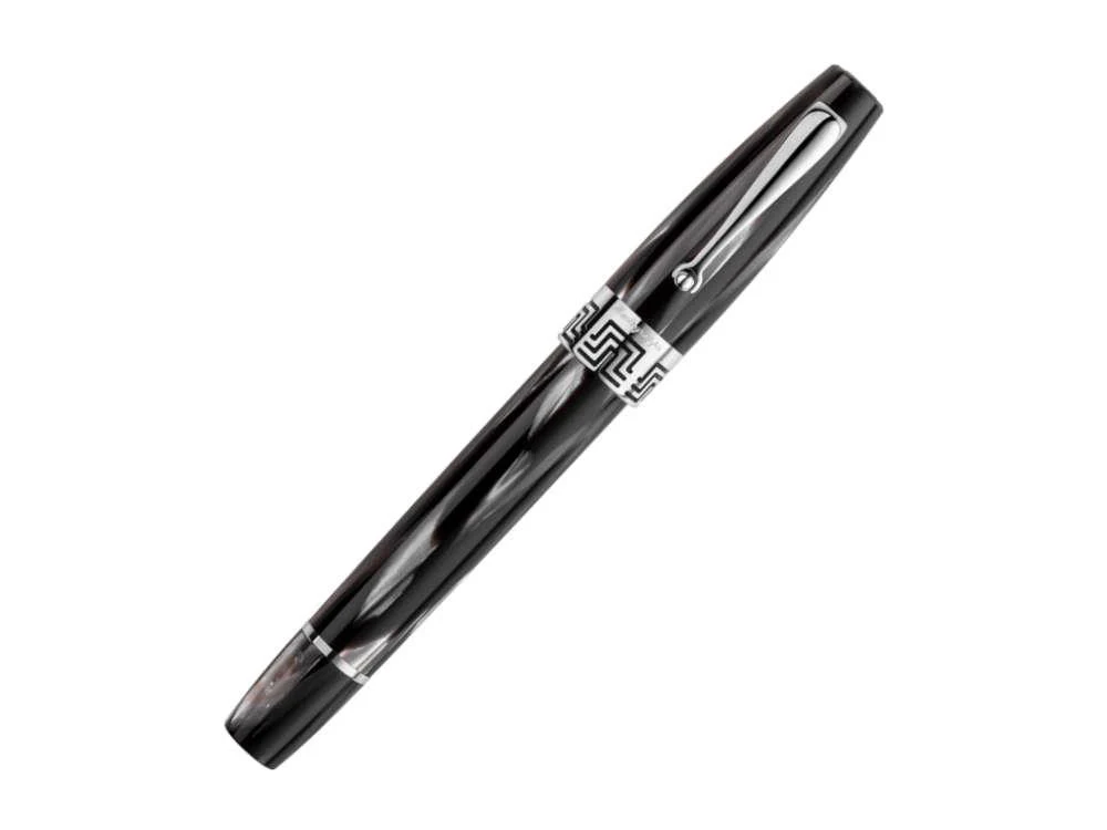 Montegrappa Extra 1930 Black & White Rollerball pen, Silver trim, ISEXFRCH - Image 3
