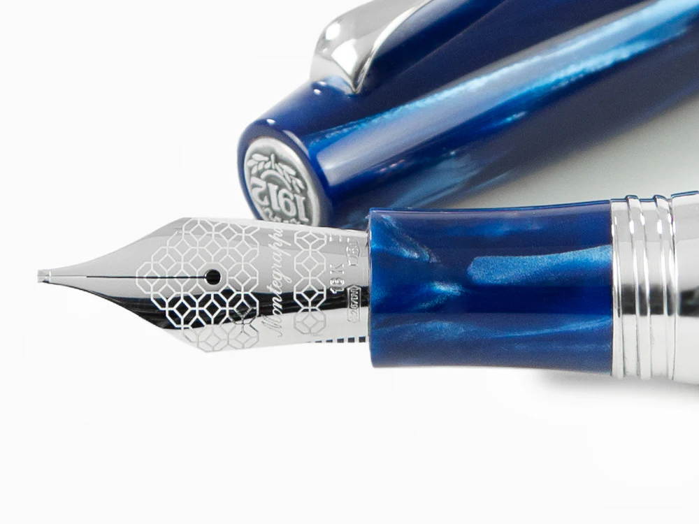 Montegrappa Extra 1930 Mediterranean Blue Fountain Pen, ISEXF-2B - Image 5