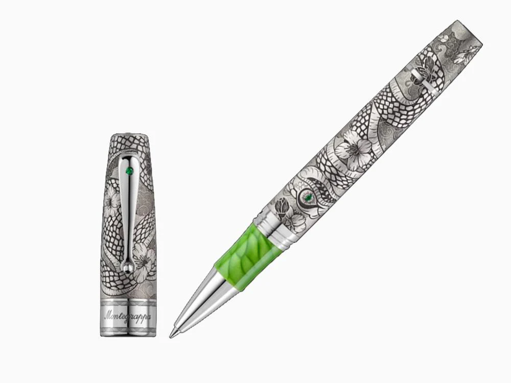 Montegrappa Extra Year of the Snake LE Rollerball pen, Silver, ISYNNRSE - Image 5
