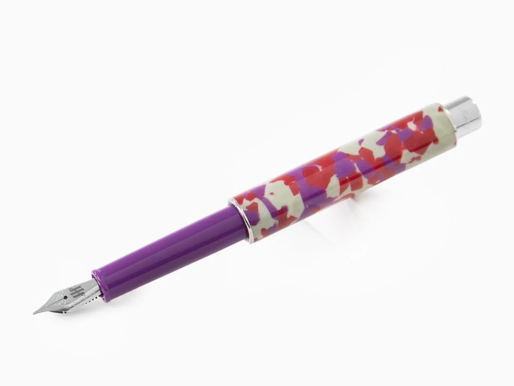 Montegrappa Gnomo Obsession Midnight Fountain Pen, Purple, ISGNO-AL - Image 2