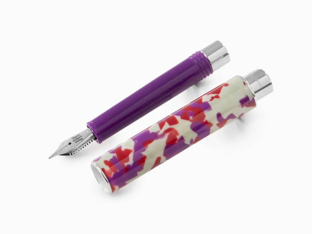 Montegrappa Gnomo Obsession Midnight Fountain Pen, Purple, ISGNO-AL - Image 4