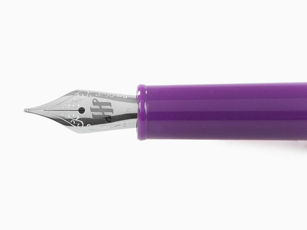 Montegrappa Gnomo Obsession Midnight Fountain Pen, Purple, ISGNO-AL - Image 5