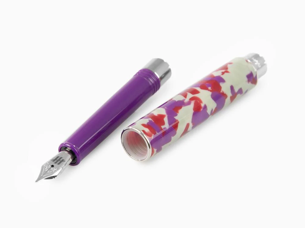 Montegrappa Gnomo Obsession Midnight Fountain Pen, Purple, ISGNO-AL - Image 6