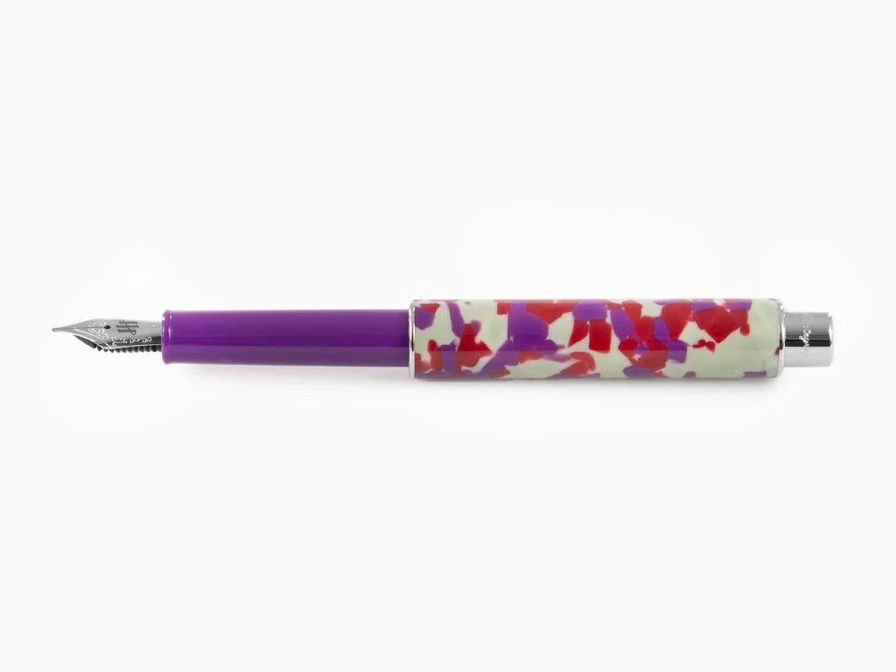 Montegrappa Gnomo Obsession Midnight Fountain Pen, Purple, ISGNO-AL - Image 7