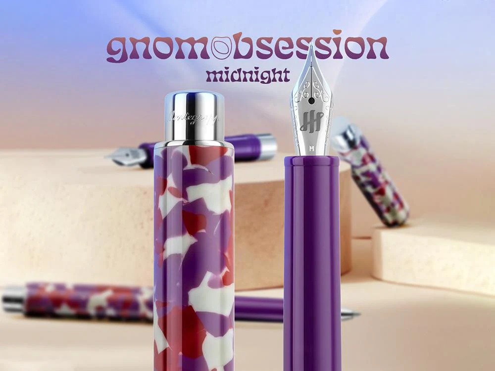 Montegrappa Gnomo Obsession Midnight Fountain Pen, Purple, ISGNO-AL - Image 9