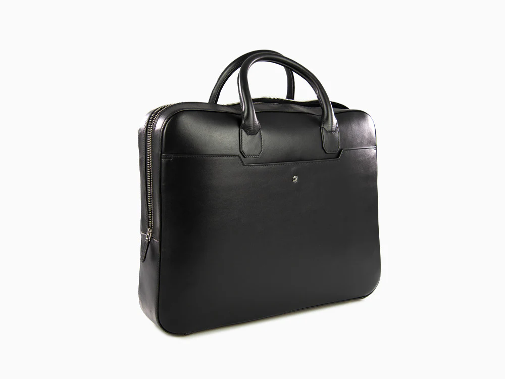 Montegrappa Laptop Bag Signet Series, Leather, Black, IC00LB03 - Image 3