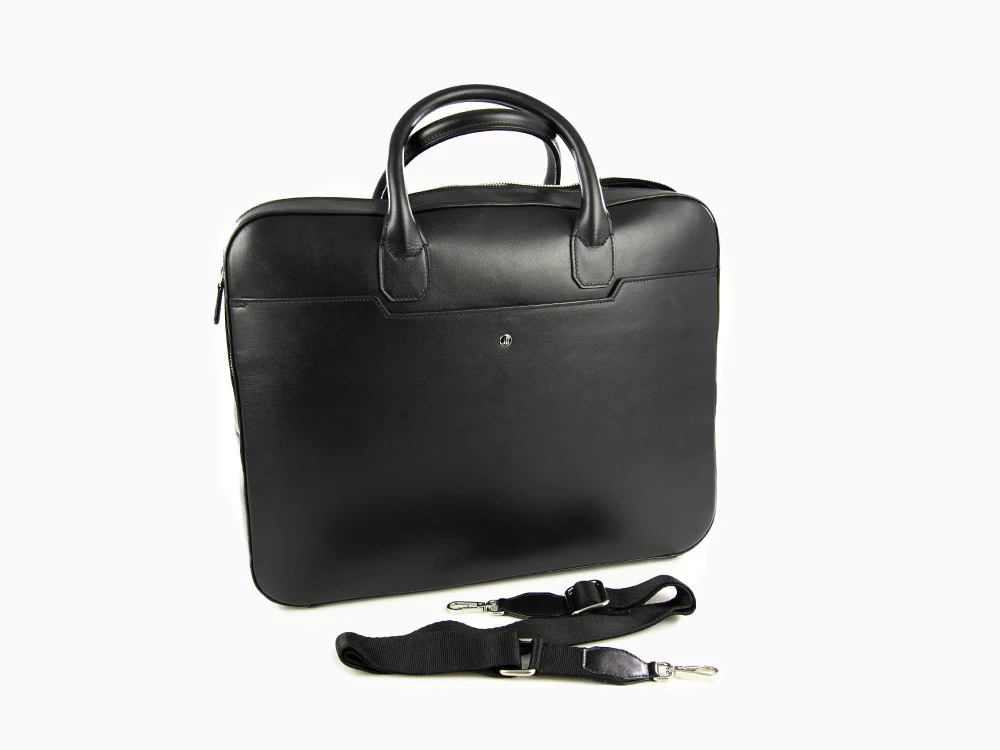 Montegrappa Laptop Bag Signet Series, Leather, Black, IC00LB03 - Image 6