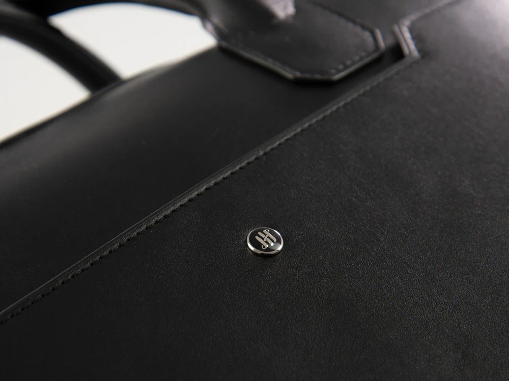 Montegrappa Laptop Bag Signet Series, Leather, Black, IC00LB03 - Image 7