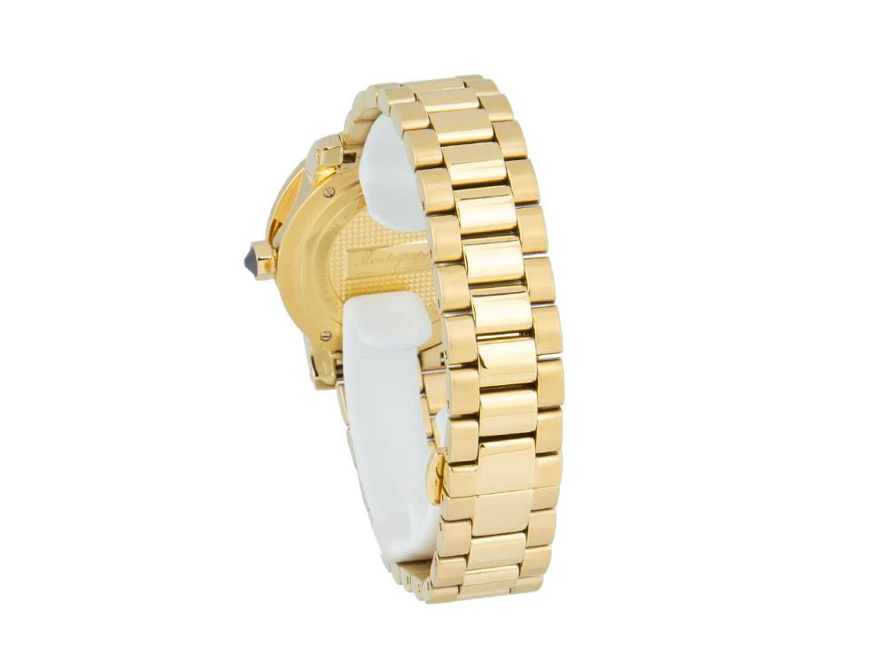 Montegrappa Nero Uno Ladies Quartz watch, Gold PVD, 36mm. 5 atm. IDLNWA14-Y - Image 3