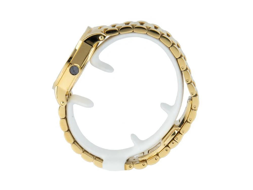Montegrappa Nero Uno Ladies Quartz watch, Gold PVD, 36mm. 5 atm. IDLNWA14-Y - Image 4