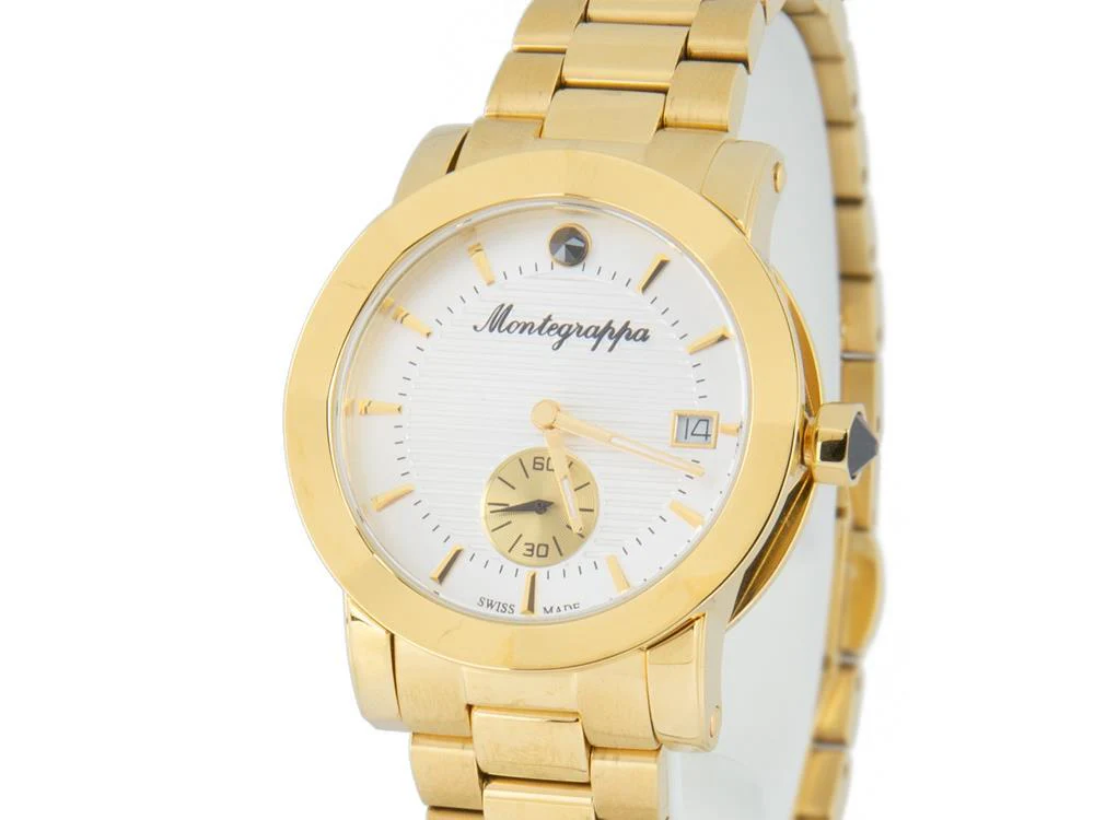 Montegrappa Nero Uno Ladies Quartz watch, Gold PVD, 36mm. 5 atm. IDLNWA14-Y - Image 7