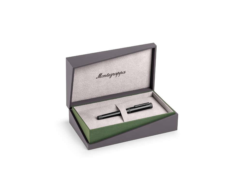 Montegrappa Otto Fountain Pen, Acrylic Resin, Black, PVD, ISZ8I-8C - Image 8