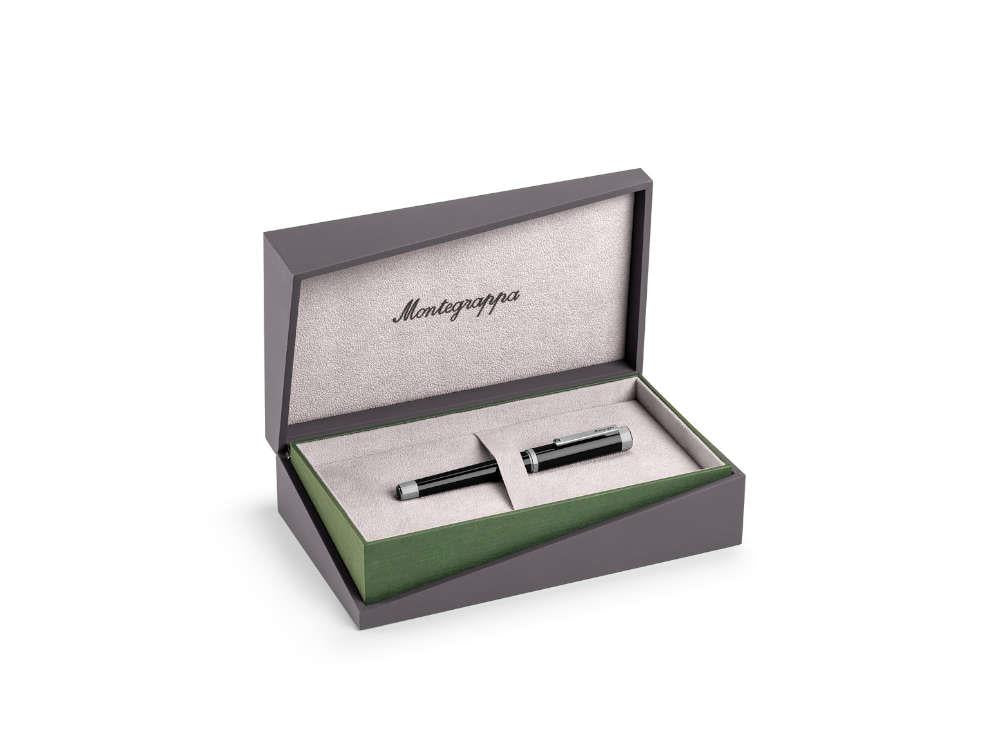 Montegrappa Otto Rollerball pen, Acrylic Resin, Black, Palladium trim, ISZ8IRIP - Image 8