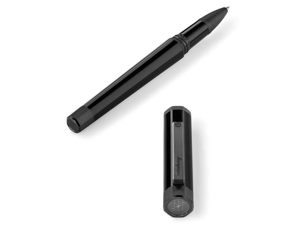 Montegrappa Otto Rollerball pen, Acrylic Resin, Black, PVD, ISZ8IRIC - Image 6
