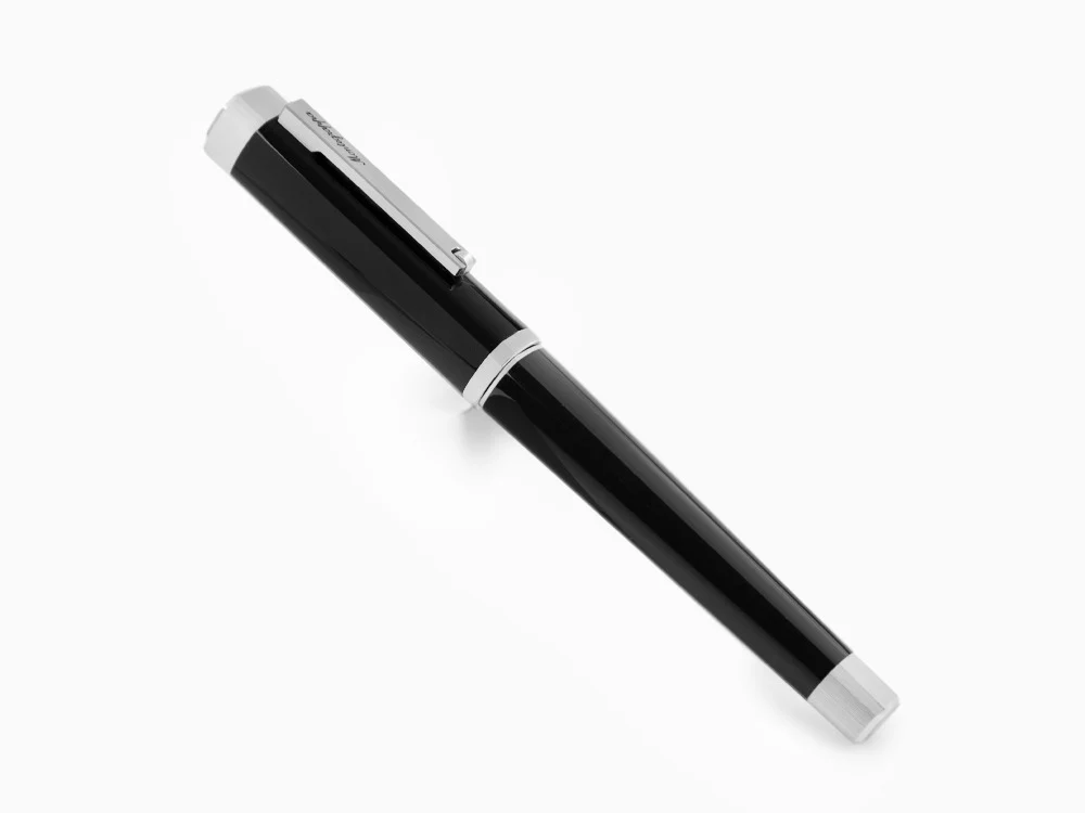 Montegrappa Quattro Fountain Pen, Palladium, 14k Gold Flex, ISZ4I-XP - Image 3