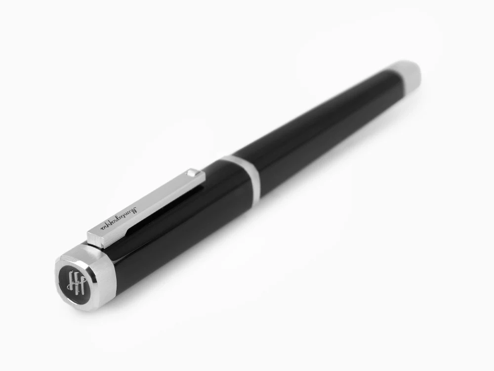 Montegrappa Quattro Fountain Pen, Palladium, 14k Gold Flex, ISZ4I-XP - Image 6