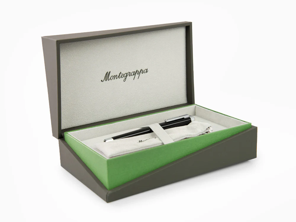 Montegrappa Quattro Fountain Pen, Palladium, 14k Gold Flex, ISZ4I-XP - Image 9