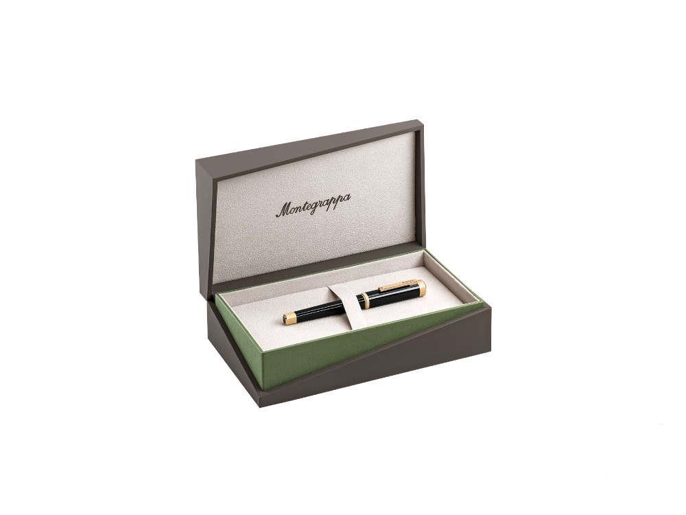 Montegrappa Quattro Rollerball pen, Acrylic Resin, Gold plated, Black, ISZ4IRIY - Image 7