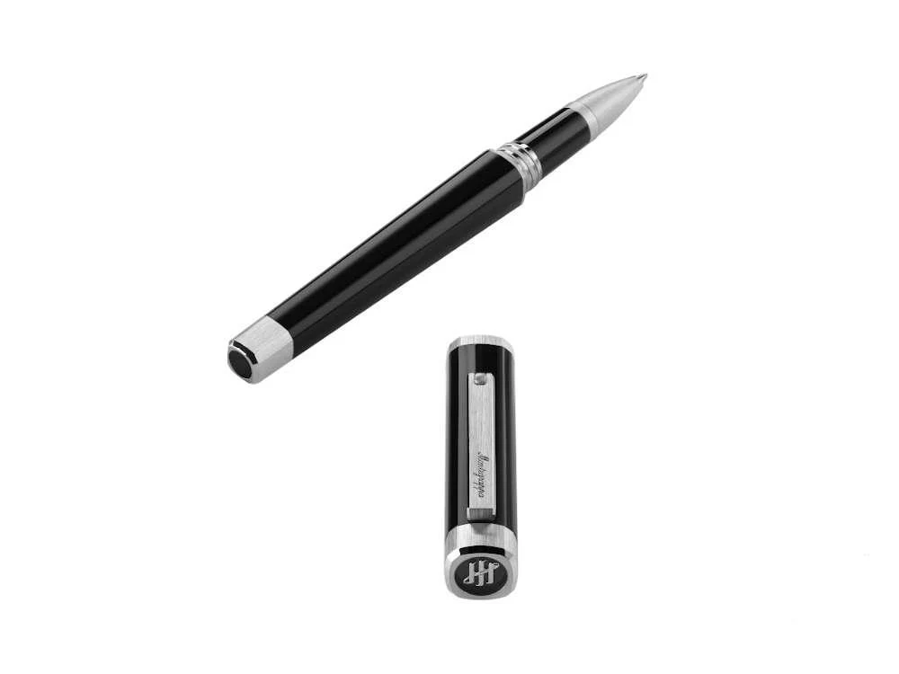 Montegrappa Quattro Rollerball pen, Palladium trim, Black, ISZ4IRIP - Image 6