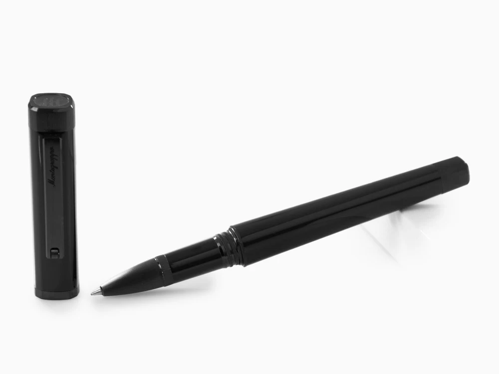 Montegrappa Quattro Rollerball pen, Ultra Black, Acrylic Resin, ISZ4IRIC - Image 2