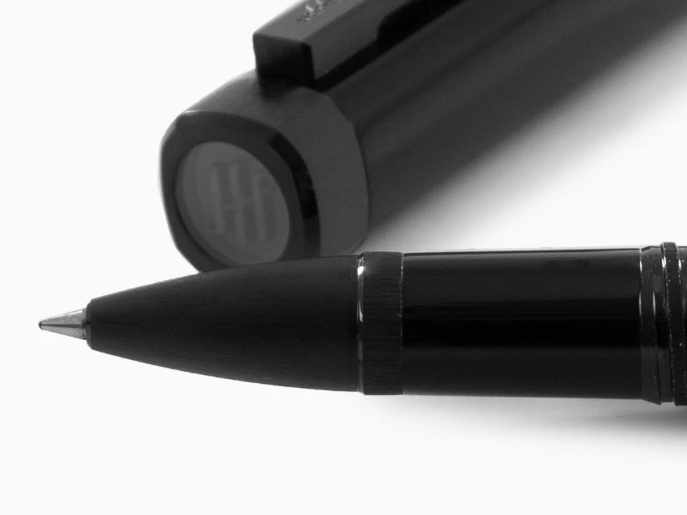 Montegrappa Quattro Rollerball pen, Ultra Black, Acrylic Resin, ISZ4IRIC - Image 5