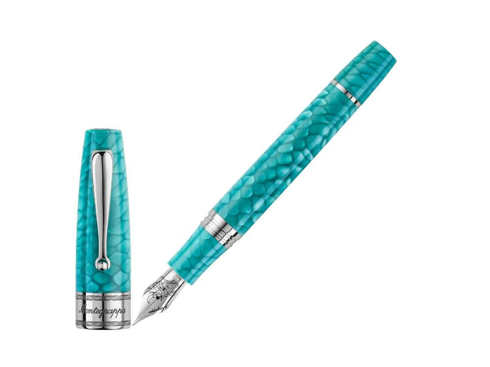 Montegrappa Regal Year Of The Dragon Blue Lagoon Fountain Pen ISYDN-IB-1 - Image 2