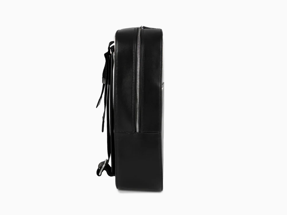 Montegrappa Signet Series Backpack, Leather, Black, Zip, IC00BP00 - Image 4