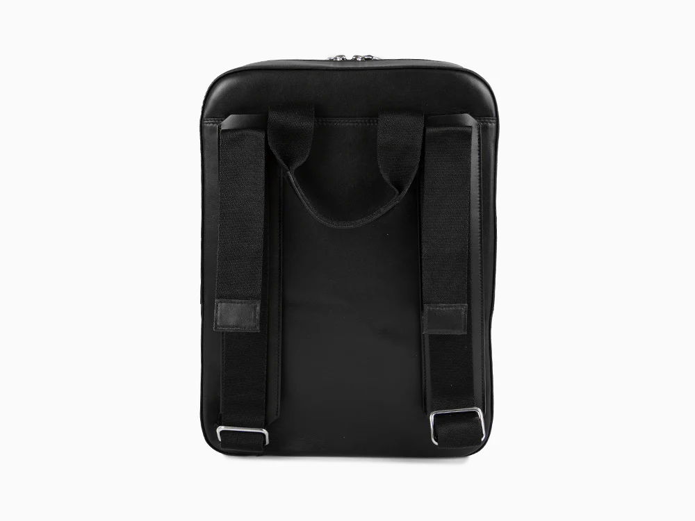Montegrappa Signet Series Backpack, Leather, Black, Zip, IC00BP00 - Image 5
