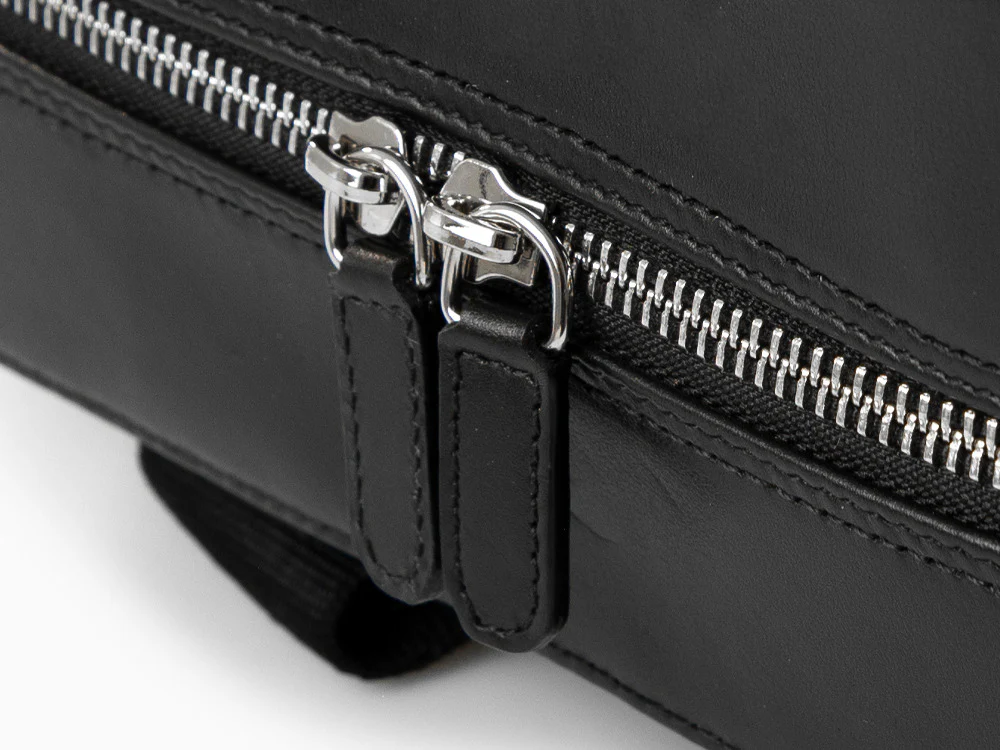 Montegrappa Signet Series Backpack, Leather, Black, Zip, IC00BP00 - Image 8