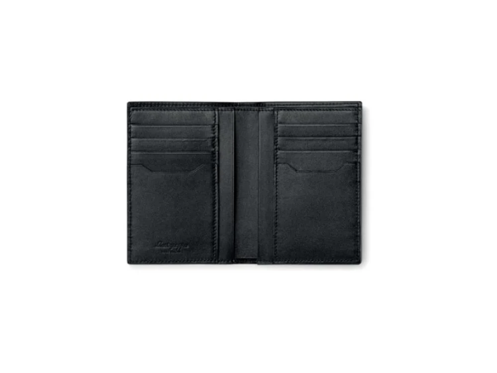 Montegrappa Signet Series Coat Wallet, Black, Leather, Jacquard, Cards, IC00WA03 - Image 4